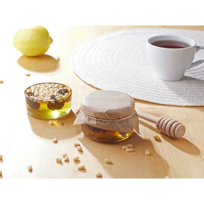 Мед с сосновой шишкой и кедровым орехом 120 гр.-5