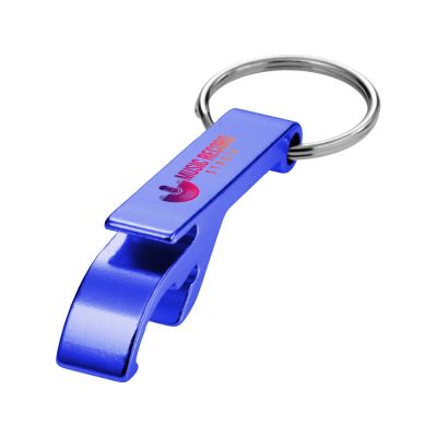 Брелок-открывалка Tao из переработанного алюминия - Ярко-синий-4