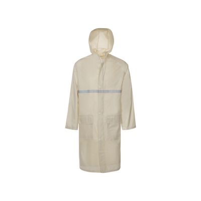 Длинный дождевик Lanai  из полиэстера со светоотражающей тесьмой, молочный-2