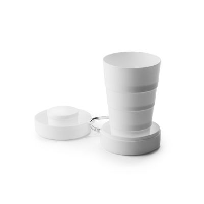 Стакан складной GOSTO антибактериальный, белый-3