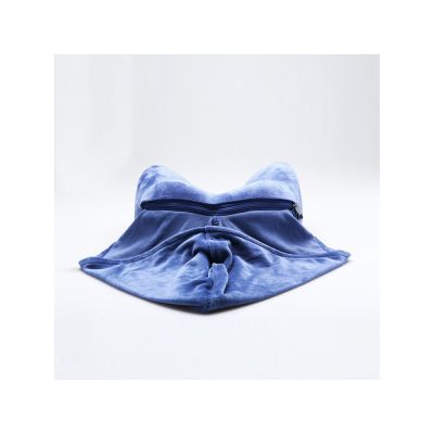 Подушка для путешествий с эффектом памяти, с капюшоном Hooded Tranquility Pillow, синий-3