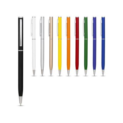 Ручка металлическая шариковая Slim, черный-2