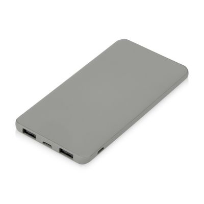 Подарочный набор c блокнотом С1, ручкой и повербанком 5000 mAh,  серый-3