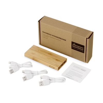 Внешний аккумулятор из бамбука Bamboo, 5000 mAh-9