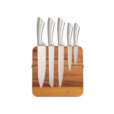 Набор ножей на магнитной подставке Терон-1