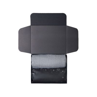 Подарочный набор с пледом, увлажнителем и попкорном, серый-2