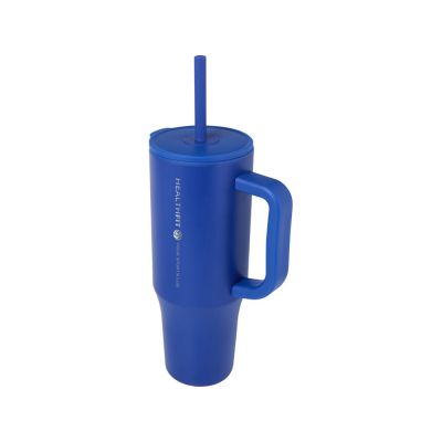 Brady термостакан с силиконовой трубочкой, объемом 900 мл, сертифицированный согласно RCS - Ярко-синий-4