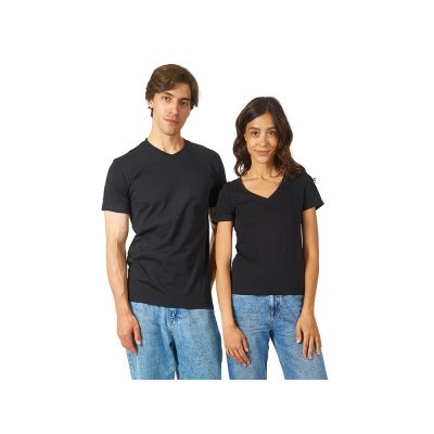 Футболка Heavy Super Club женская с V-образным вырезом, черный-4