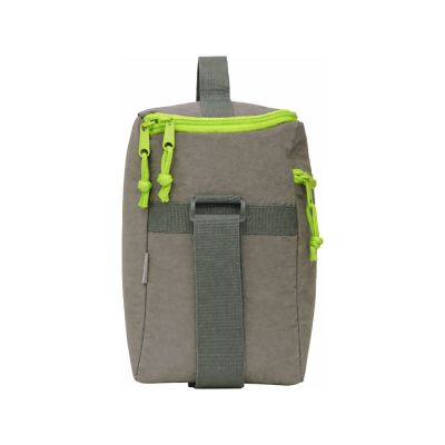 Изотермическая сумка-холодильник Neo Classic c контрастной молнией, серый/зеленое яблоко-5