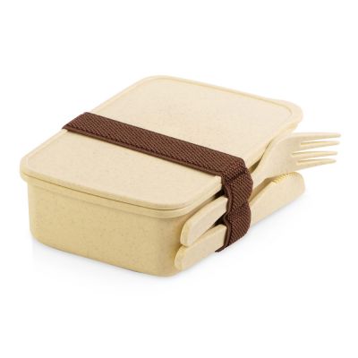 Набор с термокружкой, блокнотом, ручкой и ланчбоксом Refreshment, зеленое яблоко-2