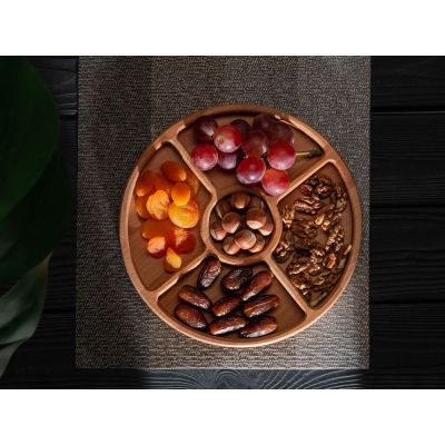 Менажница из бука с пропиткой маслом Delly-8