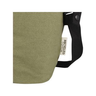 Спортивная сумка Joey из брезента, переработанного по стандарту GRS, объемом 25 л, оливковый-6