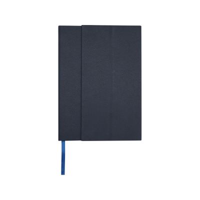 Блокнот Alejandra формата А5 с твердой обложкой из переработанной кожи - Синий-1