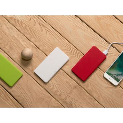 Портативное зарядное устройство Reserve с USB Type-C, 5000 mAh, зеленое яблоко-10