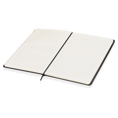 Блокнот в линейку формата А5, черный-1