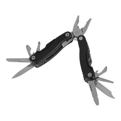 Подарочный набор Scout с многофункциональным ножом и фонариком, черный-2