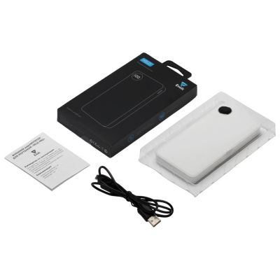 Внешний аккумулятор с дисплеем Mild, 10 000 mAh, белый-8