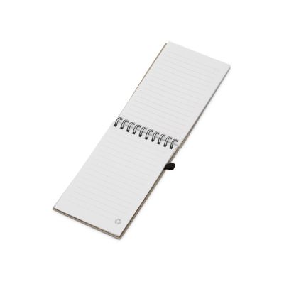 Блокнот B7 Toledo S, бежевый + ручка шариковая Pianta из пшеничной соломы, бежевый-2