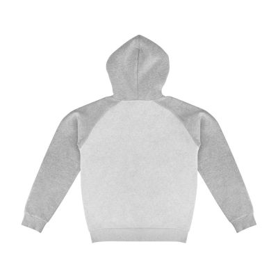 Толстовка с капюшоном Dublin мужская, серый меланж/белый меланж-14