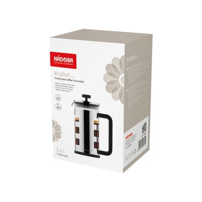 Френч-пресс 0,6 л, NADOBA, серия KRYSTOF-2