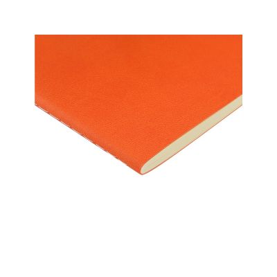 Бизнес тетрадь А5 Megapolis flex 60 л. soft touch клетка, оранжевый-2