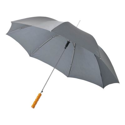 Зонт-трость Lisa полуавтомат 23, серый-0