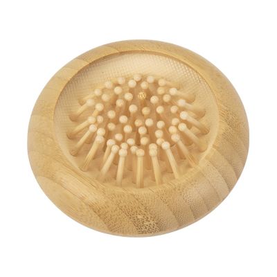 Расческа с зеркалом из бамбука Daisy, натуральный-2
