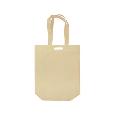 Сумка для покупок из спанбонда Ambit, 380*120*400 с ручкой 550/30 мм, бежевый-1