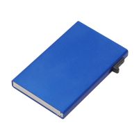 Картхолдер Florence с RFID- защитой из алюминия, синий