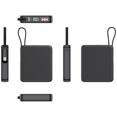 Внешний аккумулятор с подсветкой лого Nex, 5000 мАч, черный-3