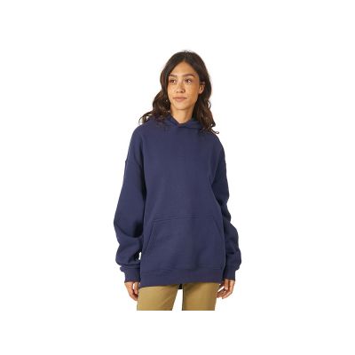 Толстовка с капюшоном оверсайз Berlin унисекс, темно-синий-2