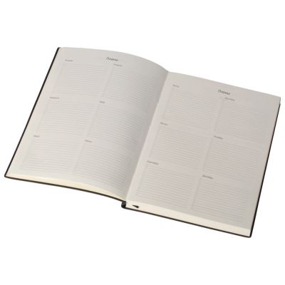 Бизнес блокнот Supreme с вставкой из софт-тача, гибкая обложка, 128 листов, черный-6