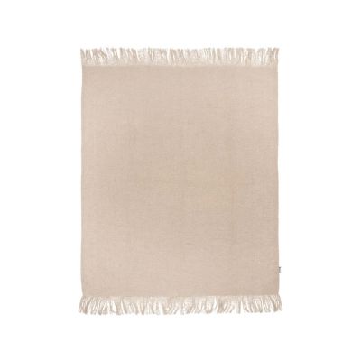 Мохеровый плед из вторичного ПЭТ Ivy, бежевый-1