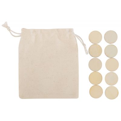 Деревянные крестики нолики в мешочке XO-3