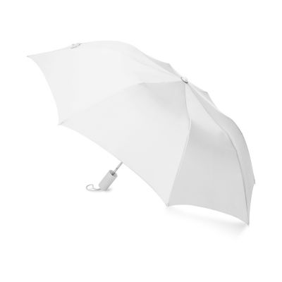 Зонт складной Tulsa, полуавтоматический, 2 сложения, с чехлом, белый-1