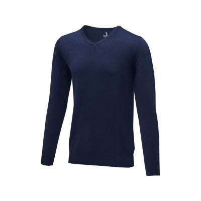 Мужской пуловер Stanton с V-образным вырезом, темно-синий-0