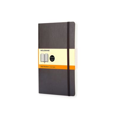 Записная книжка Moleskine Classic Soft (в линейку), Large (13х21см), черный-0