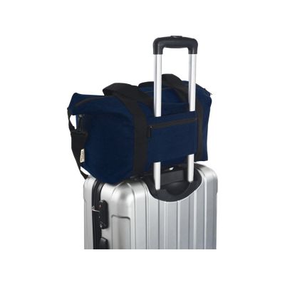 Спортивная сумка Joey из брезента, переработанного по стандарту GRS, объемом 25 л, темно-синий-5