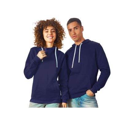 Толстовка унисекс Stream с капюшоном, синий нэйви-0