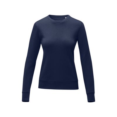 Женский свитер Zenon с круглым вырезом, темно-синий-1