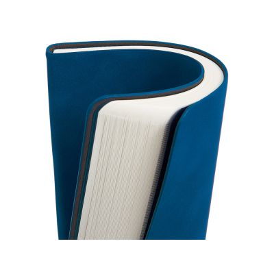 Блокнот А5 в гибкой обложке Chaplin, синий-10