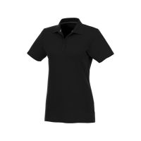 Женское поло Helios с коротким рукавом, черный