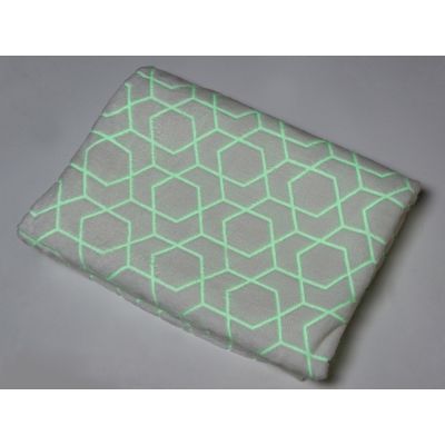 Светящийся в темноте плед Lattice белый-3