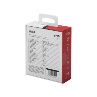 Беспроводные наушники HIPER TWS Lazo X12 White (HTW-LX12) Bluetooth 5.3 гарнитура, Белый-4