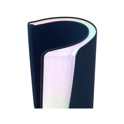 Блокнот А5 в гибкой обложке Fellini с голографическим срезом, темно-синий-6