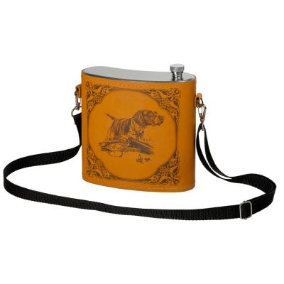 Фляга 510 (рыжая кожа), 1,5 л-0