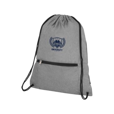 Складной рюкзак со шнурком Coss, heather medium grey-4