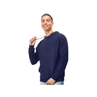 Толстовка унисекс Stream с капюшоном, синий нэйви-3