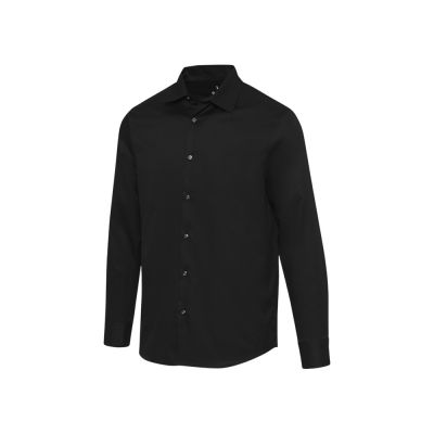 Citrine мужская рубашка из твила - сплошной черный-0