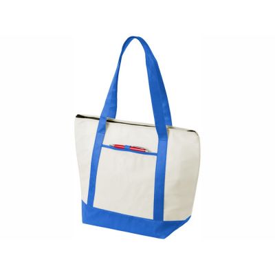 Сумка-холодильник Lighthouse, натуральный/синий-3